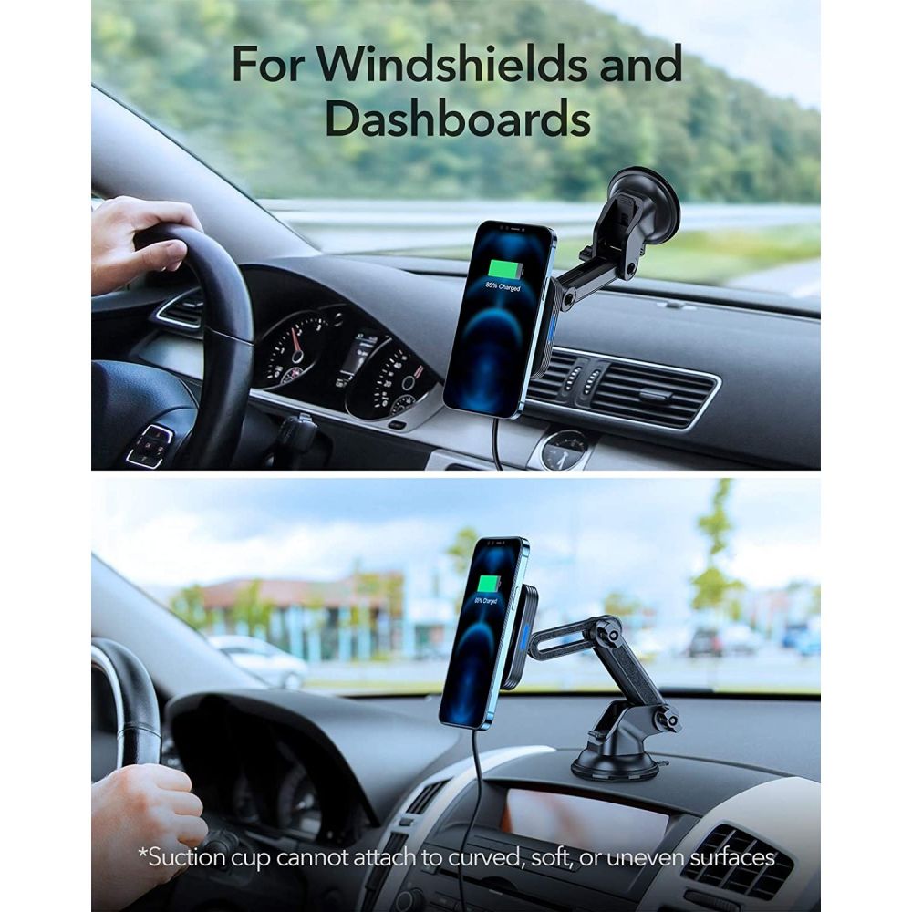 ESR - ESR Halolock Magnetic Magsafe Dashboard Car Mount - Svart