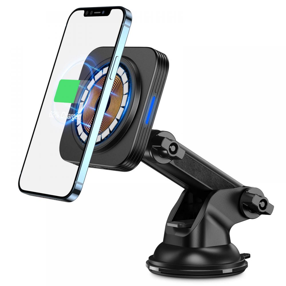 ESR - ESR Halolock Magnetic Magsafe Dashboard Car Mount - Svart