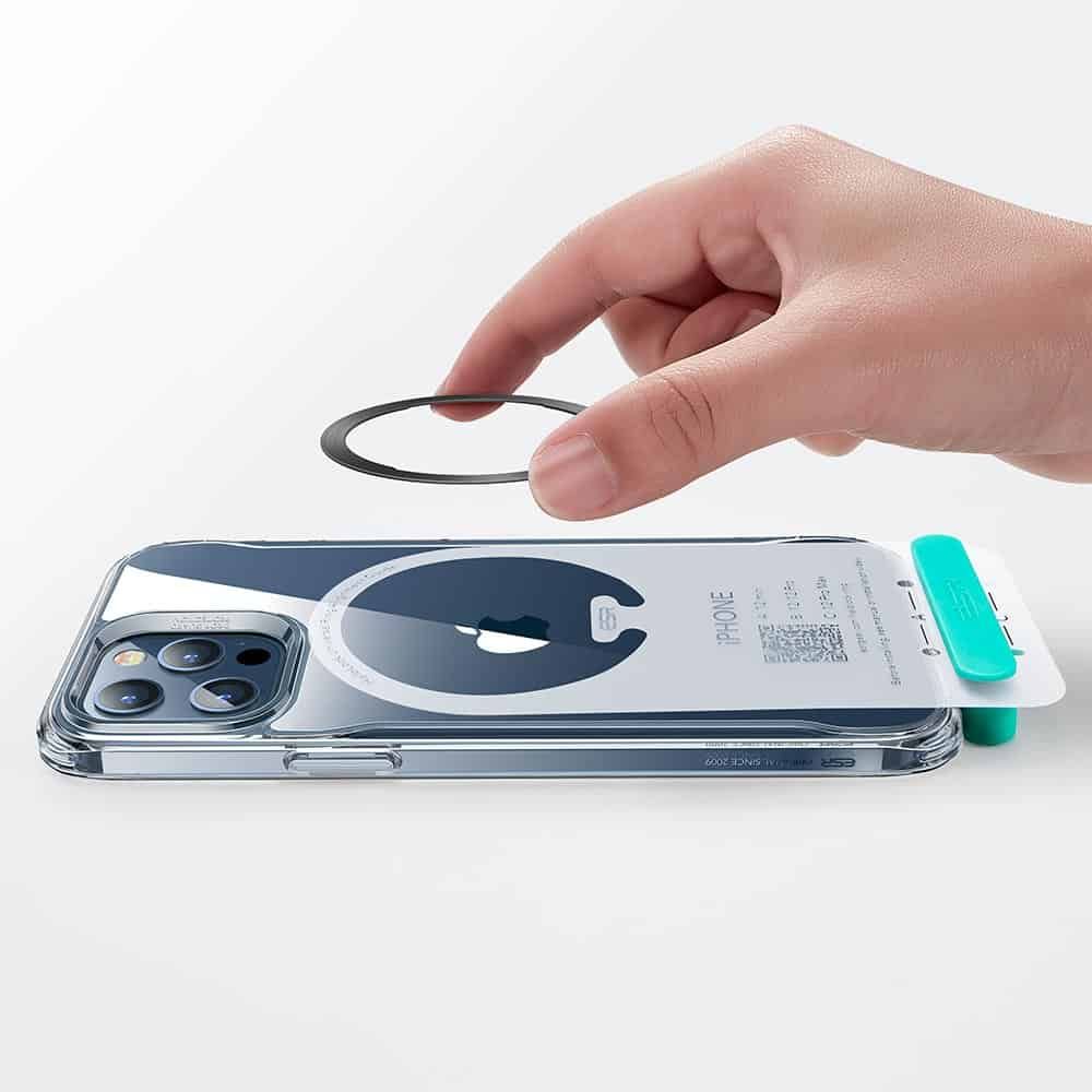 ESR - ESR - Halolock Magsafe Universal Magnetic Ring - Svart & Silver