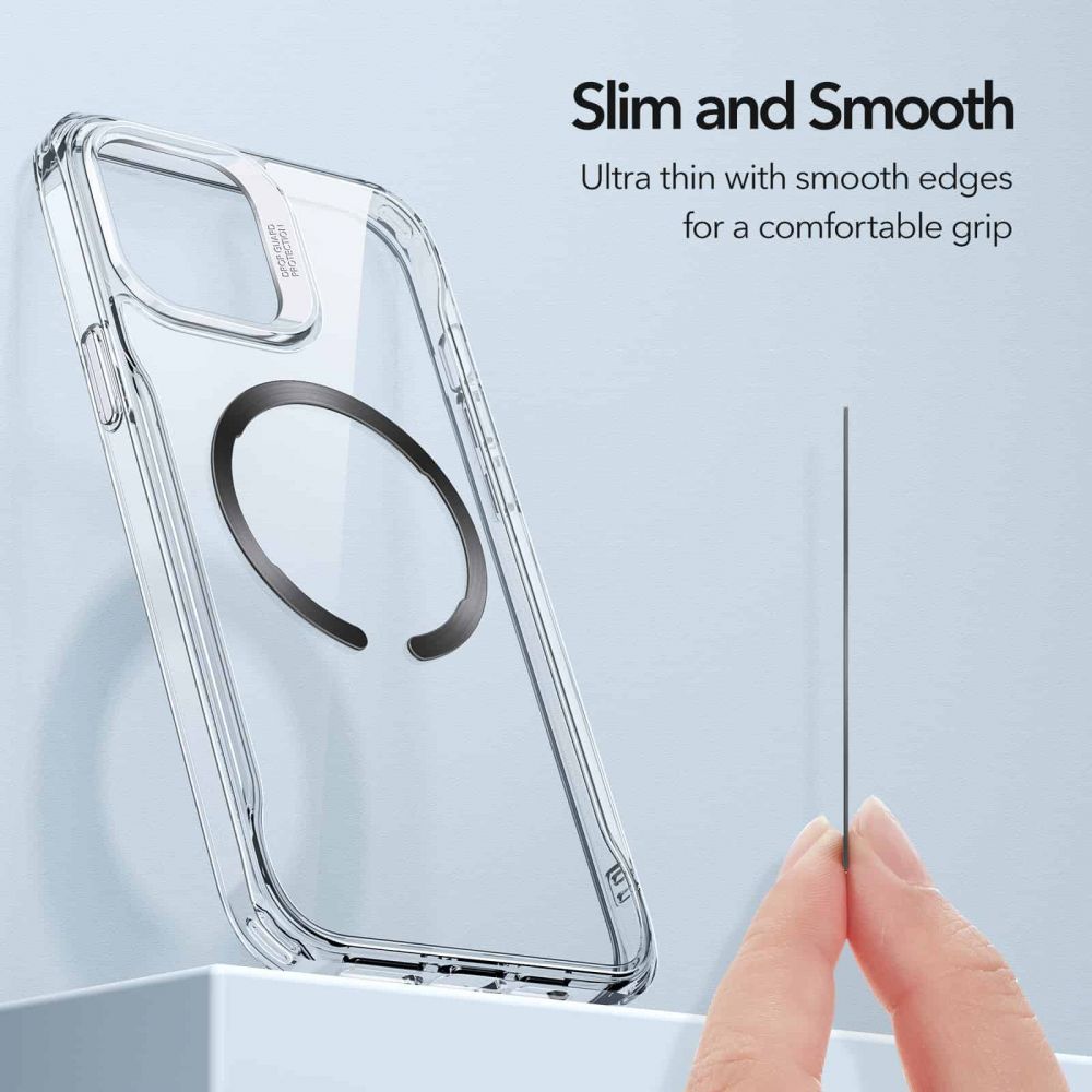 ESR - ESR - Halolock Magsafe Universal Magnetic Ring - Svart & Silver