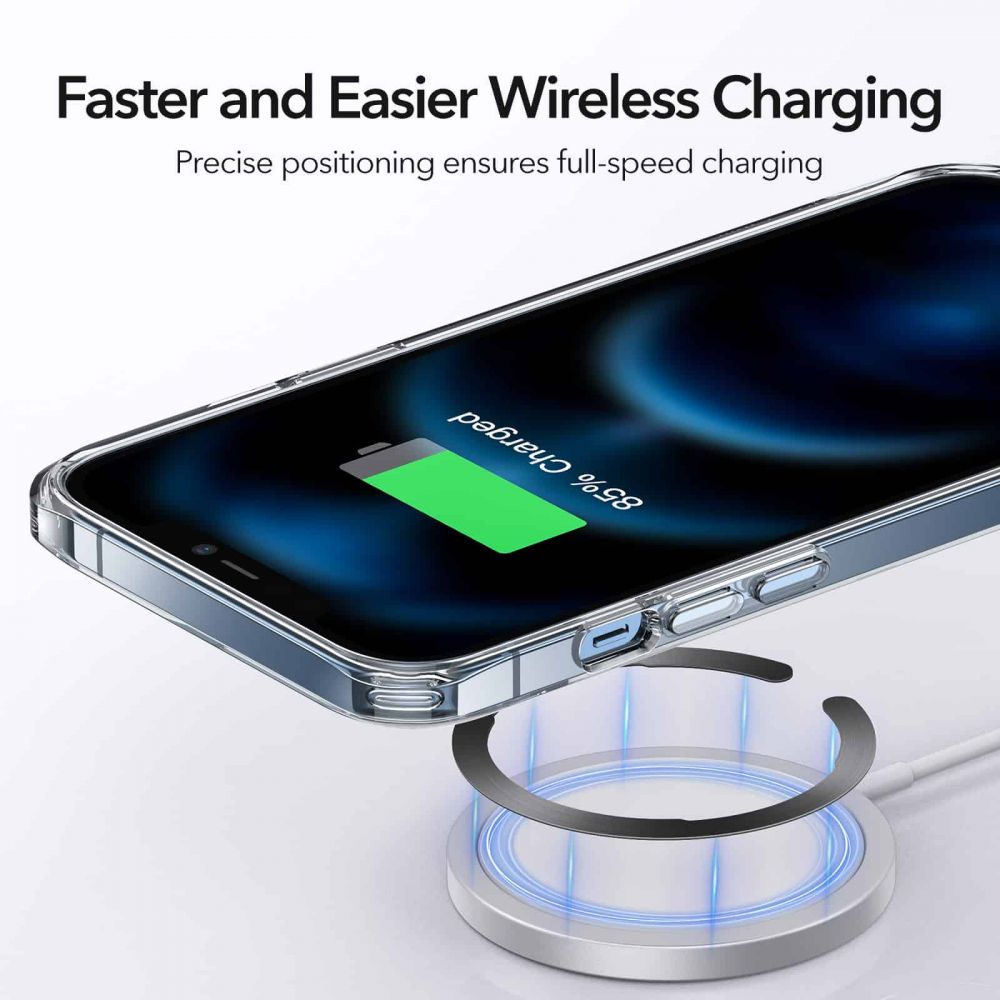 ESR - ESR - Halolock Magsafe Universal Magnetic Ring - Svart & Silver