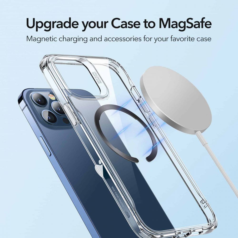 ESR - ESR - Halolock Magsafe Universal Magnetic Ring - Svart & Silver