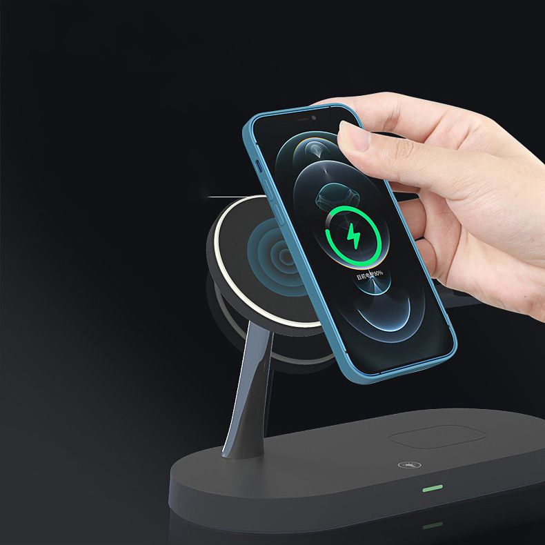 Tech-Protect - 3in1 Magsafe Trådlös laddare iPhone / Apple Watch / AirPods Svart
