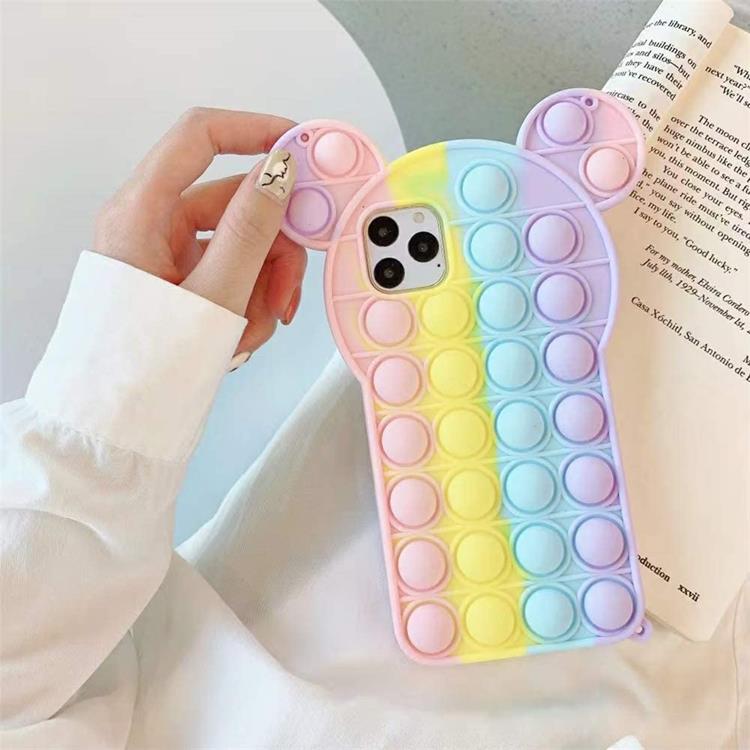 OEM - Panda Pop it Fidget Multicolor Skal till iPhone 7/8/SE 2020