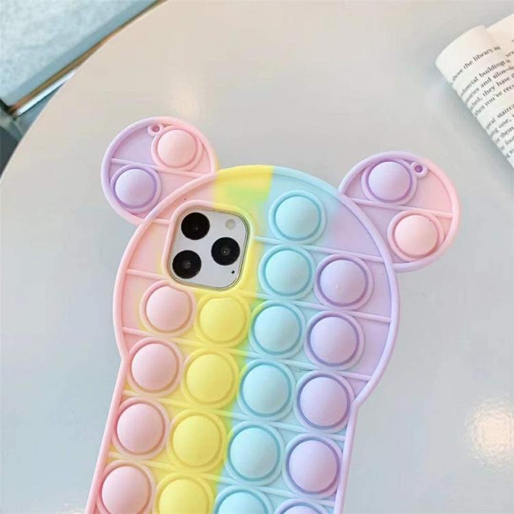 Fidget Toys - Panda Pop it Fidget Multicolor Skal till iPhone 11