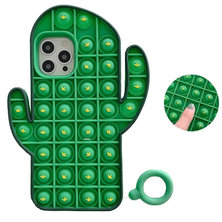 Fidget Toys - Kaktus Pop it Fidget Skal till iPhone 7/8/SE 2020
