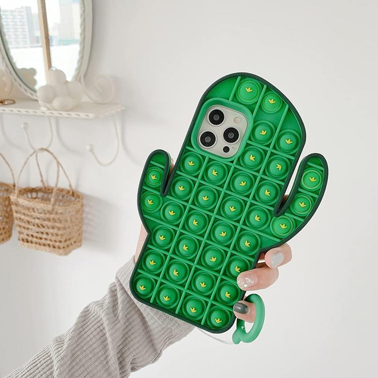 Fidget Toys - Kaktus Pop it Fidget Skal till iPhone 7/8/SE 2020