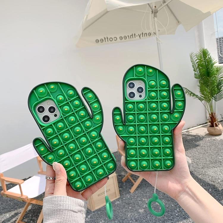 Fidget Toys - Kaktus Pop it Fidget Skal till iPhone 7/8/SE 2020