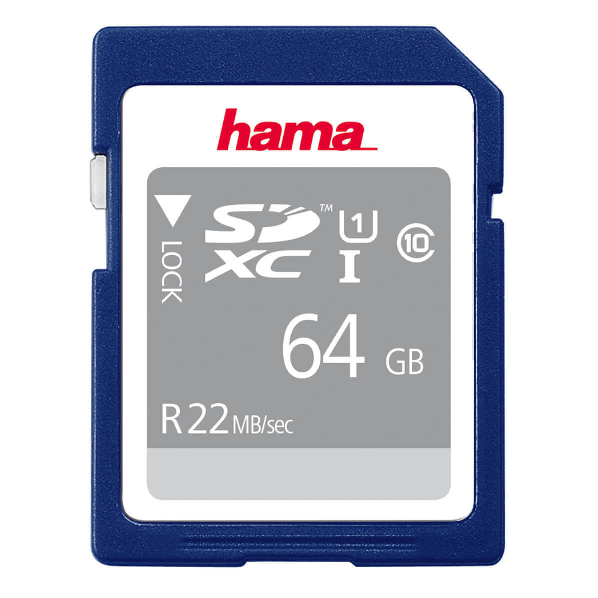 Hama
HAMA Minneskort SDXC 64GB 22MB/s Class 10