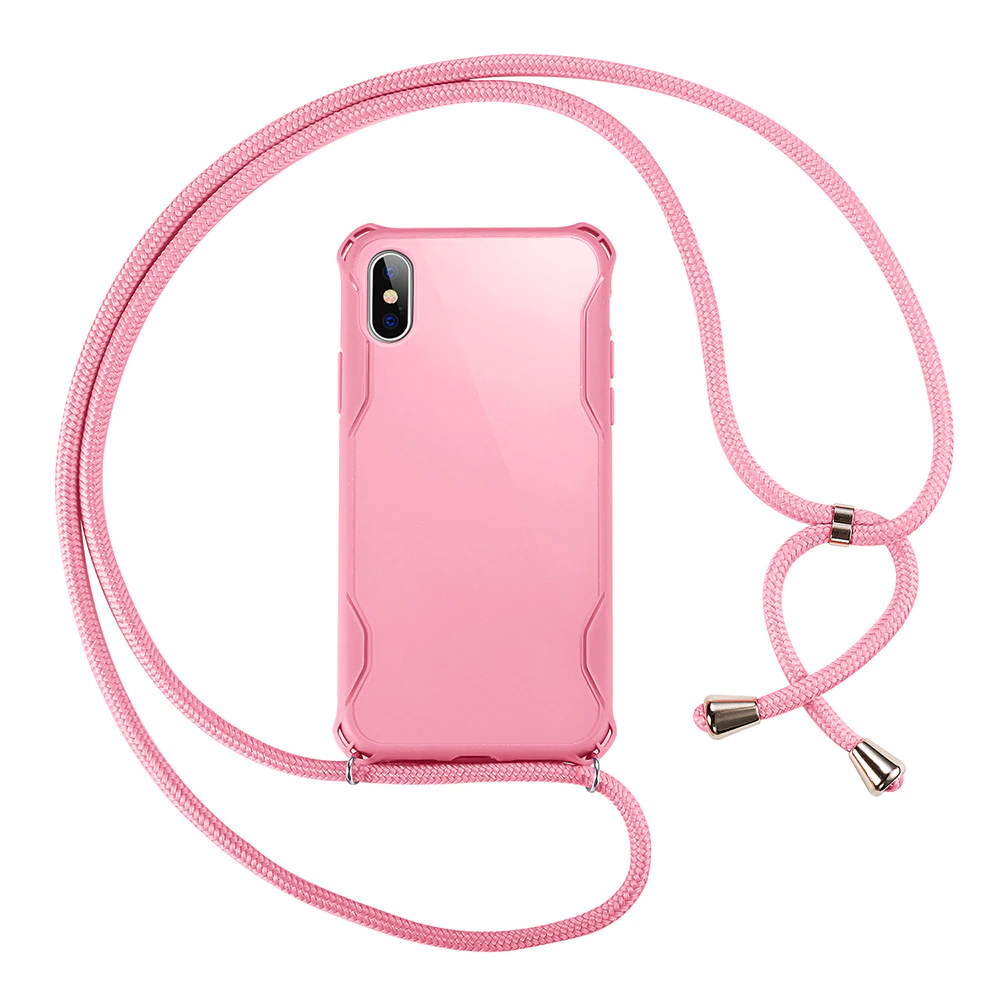 CoveredGear-Necklace - CoveredGear Necklace Case iPhone XS/X - Rosa