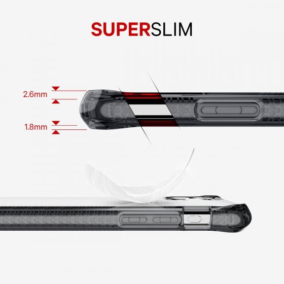 ItSkins
ItSkins Hybrid Anti shock skal till iPhone 11 Pro - Clear/Svart