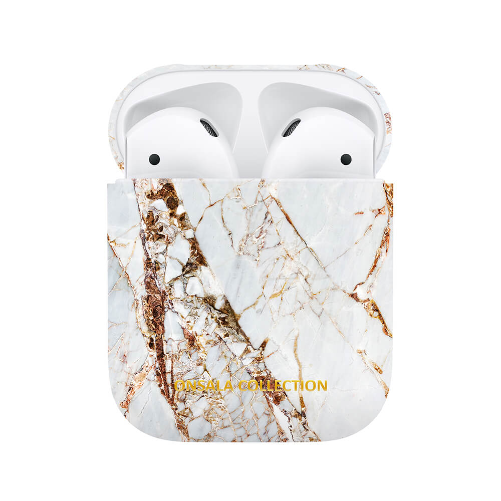 Onsala Collection - Onsala Collection Airpods Fodral - White Rhino Marble