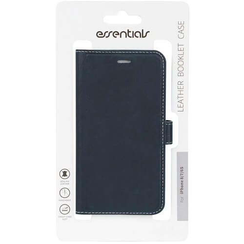 Essentials
Essentials iPhone 6/7/8/SE (2020), Läder wallet 3 kort, blå