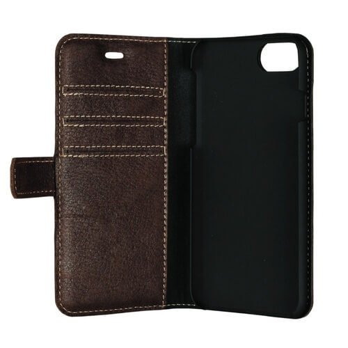 Essentials
Essentials iPhone 6/7/8/SE (2020), Läder wallet 3 kort, brun