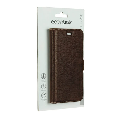 Essentials
Essentials iPhone 6/7/8/SE (2020), Läder wallet 3 kort, brun