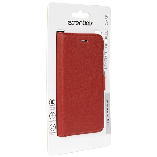 Essentials
Essentials iPhone 6/7/8/SE (2020), Läder wallet 3 kort, röd