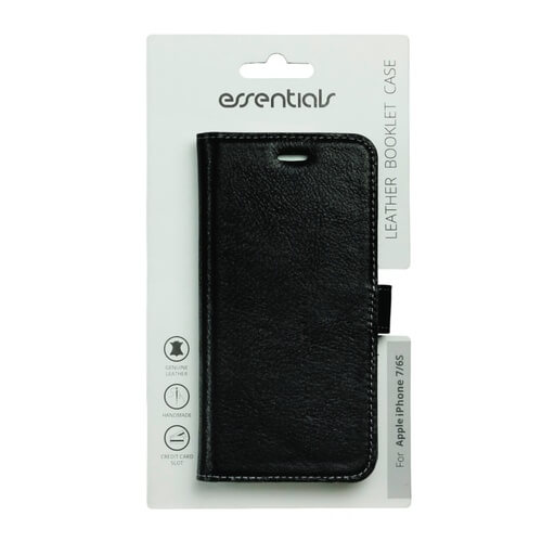 Essentials
Essentials iPhone 6/7/8/SE (2020), Läder wallet 3 kort, svart