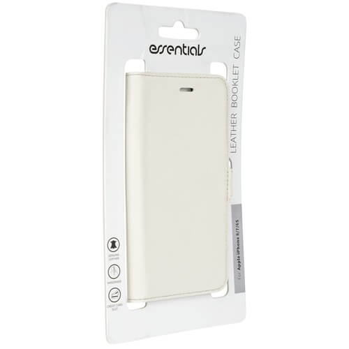Essentials
Essentials iPhone 6/7/8/SE (2020), Läder wallet 3 kort, vit