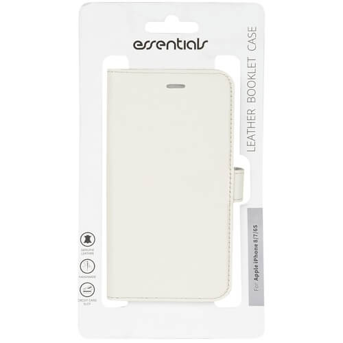 Essentials
Essentials iPhone 6/7/8/SE (2020), Läder wallet 3 kort, vit