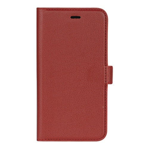 UTGATT1 - Essentials iPhone 6/7/8/SE 2020, Läder wallet avtagbar, röd
