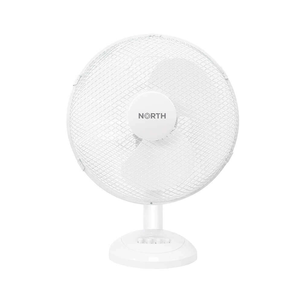 North - NORTH Bordsfläkt 30cm Plast Vit