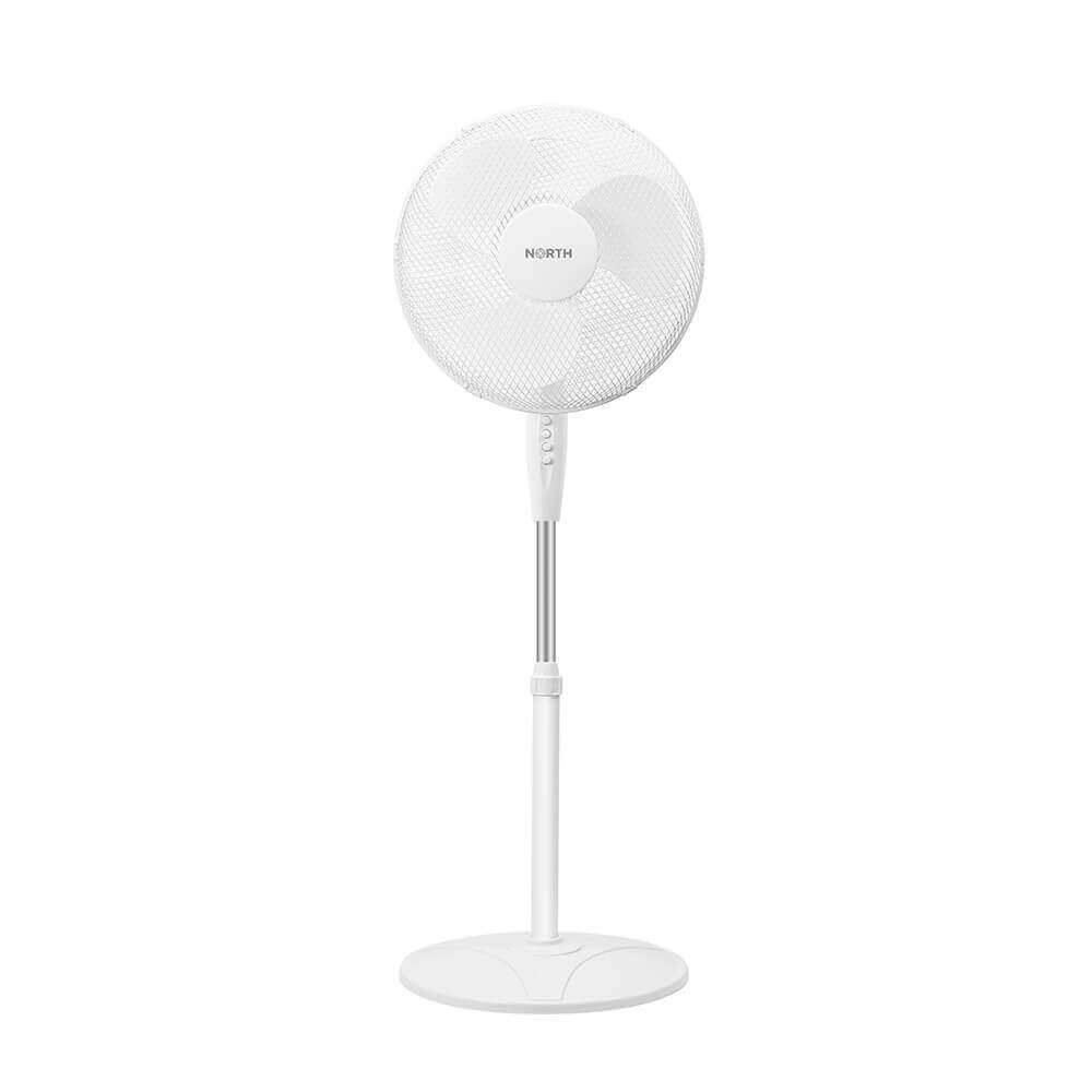 North - NORTH Golvfläkt 40cm Plast Vit