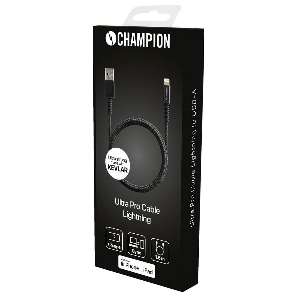 Champion
Champion Ultra Pro Kevlar Cable Lightning 1 5m