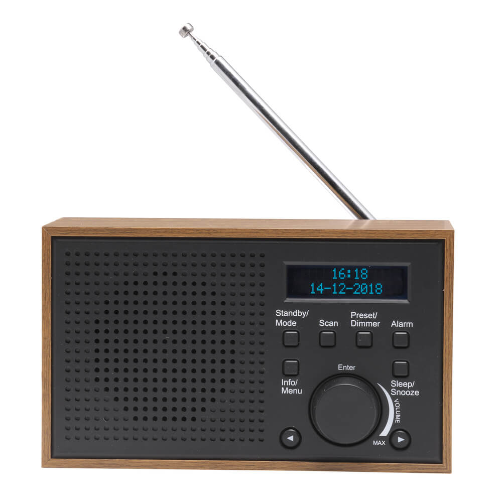 Denver - Denver FM/DAB+ Radio Trä/Grafit
