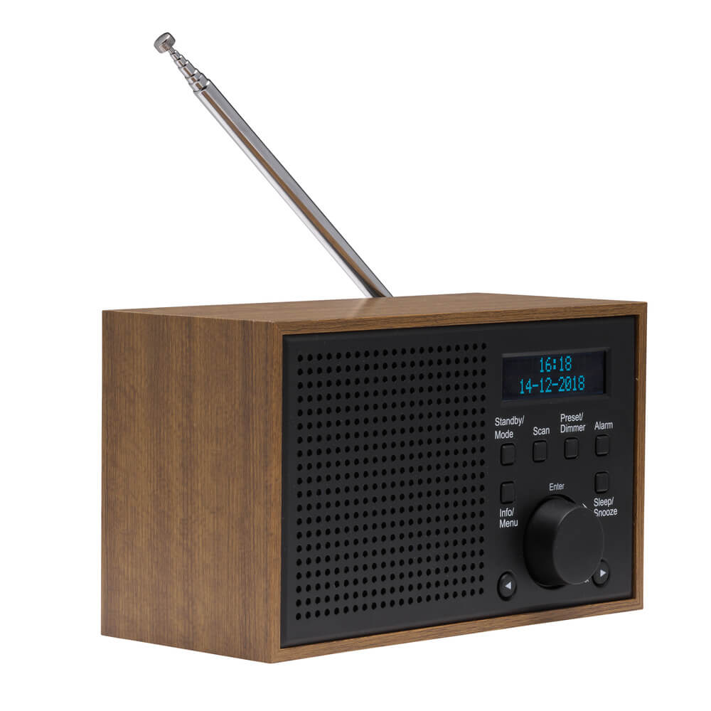 Denver - Denver FM/DAB+ Radio Trä/Grafit
