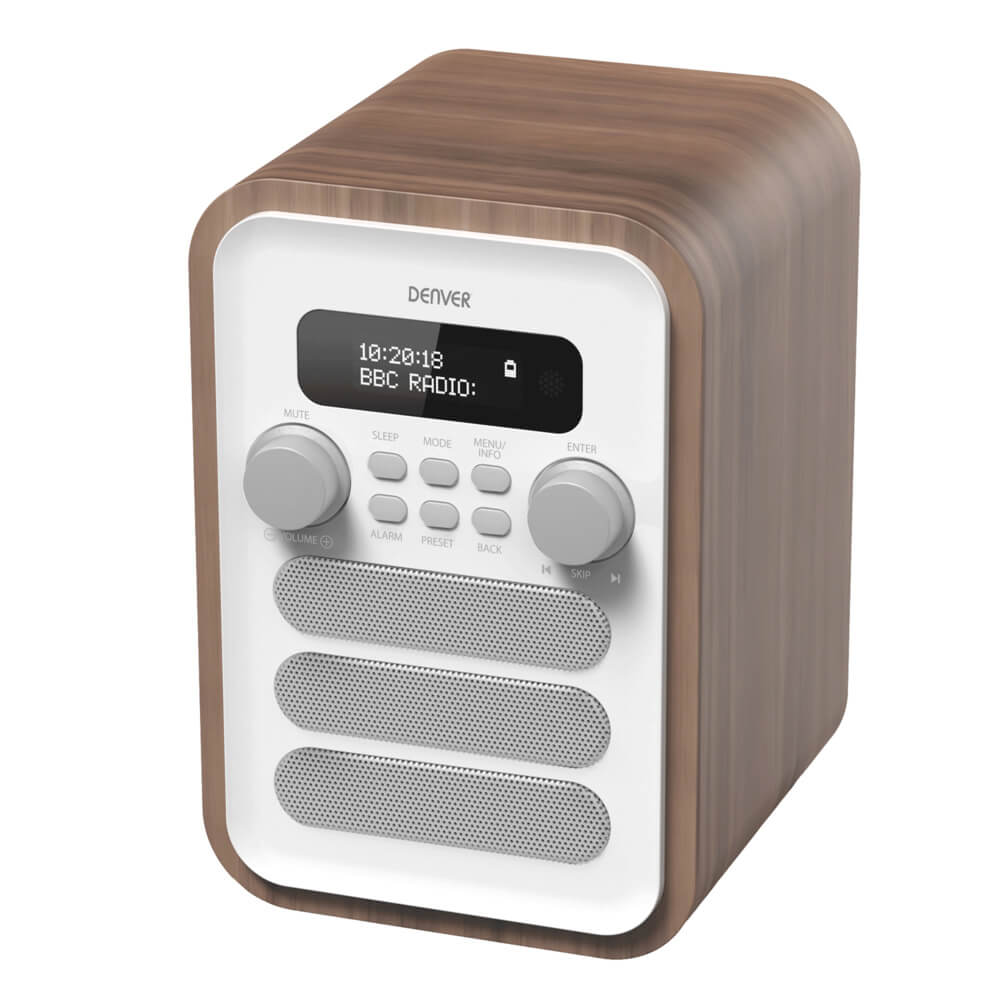 OEM - FM/DAB+ Radio Bluetooth Trä/Vit