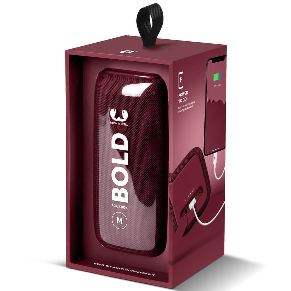 Fresh N Rebel
Fresh N Rebel Rockbox BOLD M Ruby Red