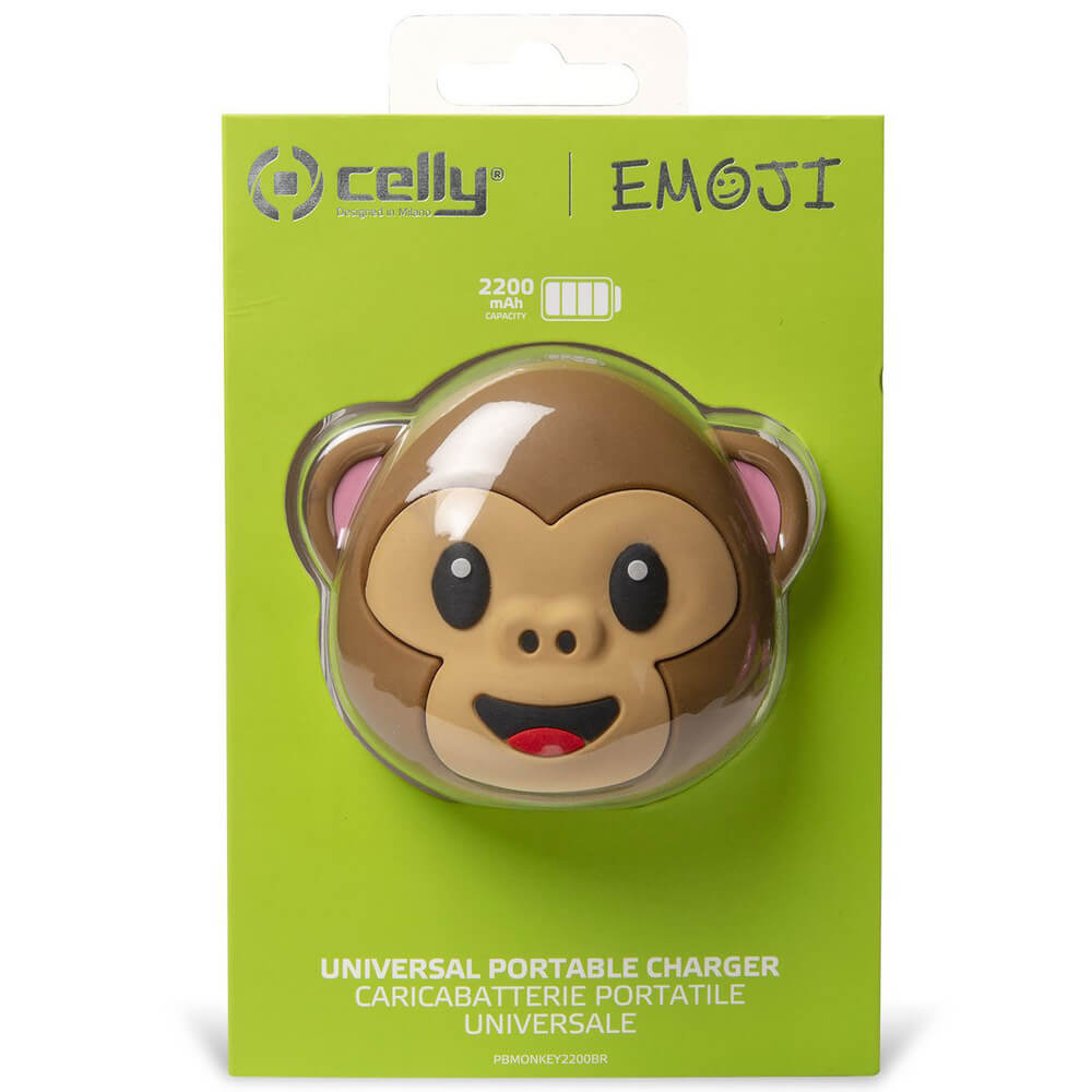 Celly CELLY PowerBank Emoji Monkey 2200 mAh 