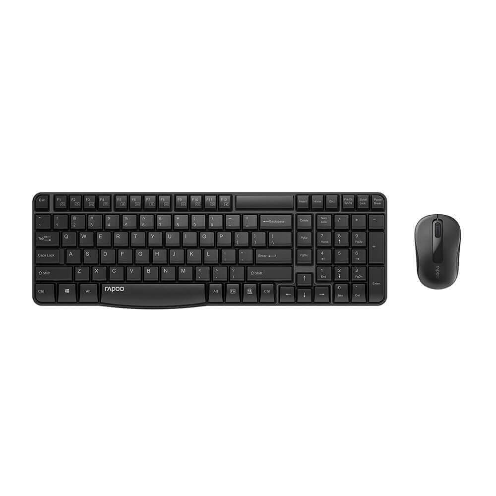Produktfoto för RAPOO X1800 - keyboard and mouse set - black - Tastatur & Mus set - Svart