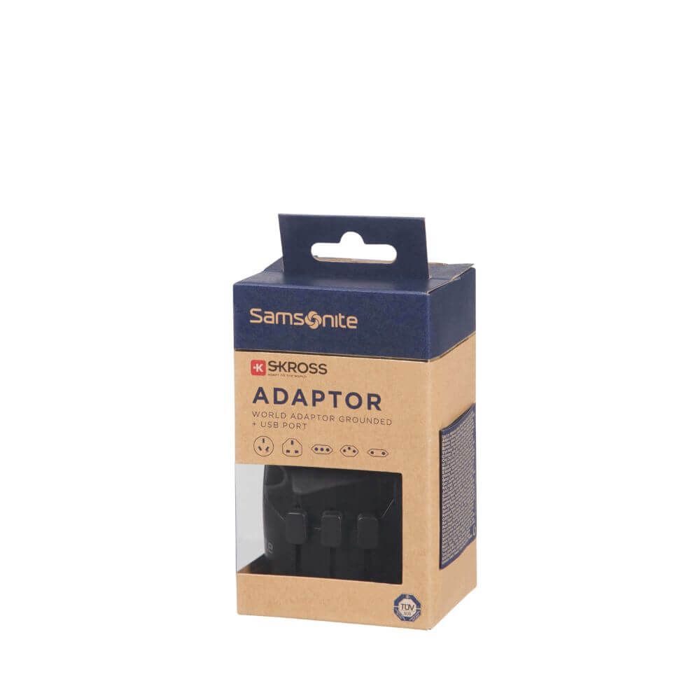 Samsonite - Samsonite Resetillbehör Adapter Världsadaper + USB