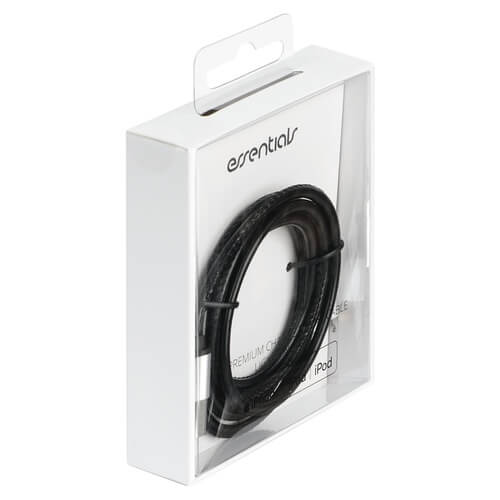 Essentials
Essentials USB-A - Lightning MFI kabel, konstläder, 1m, svart