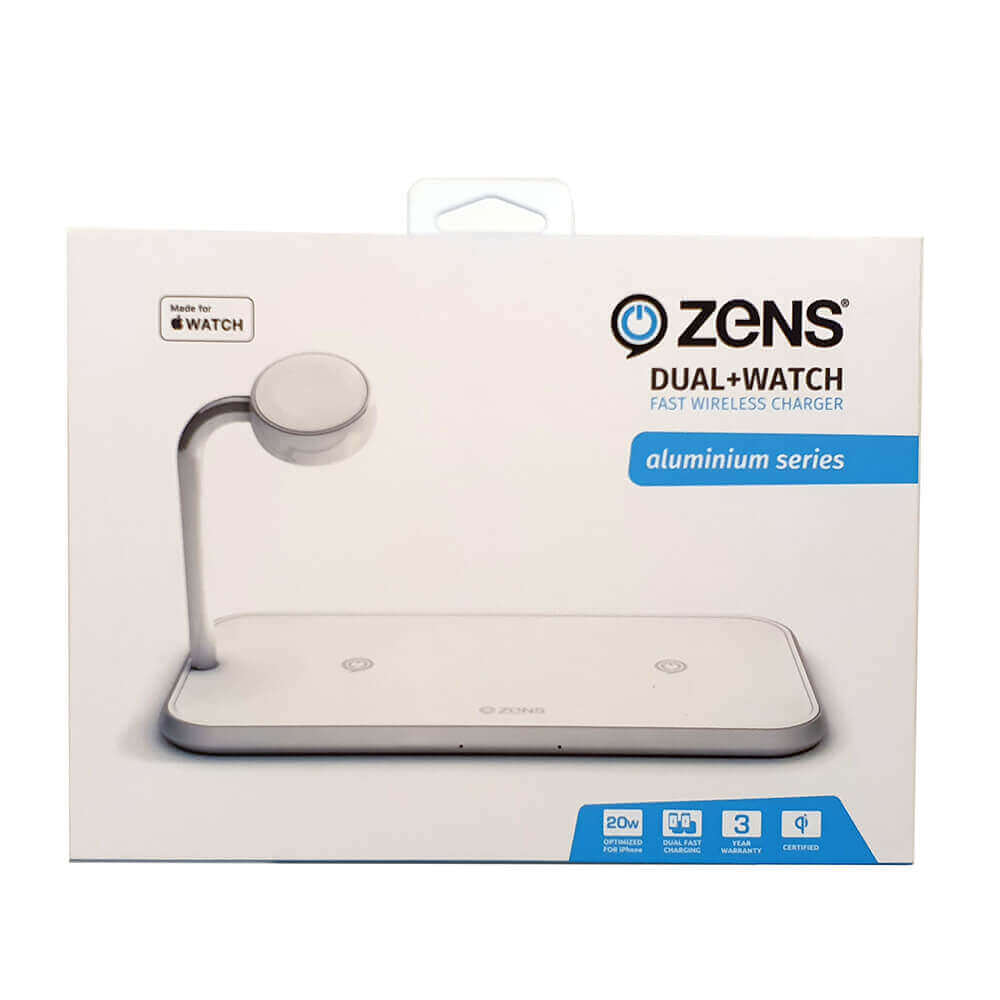 ZENS
ZENS Triple QI Trådlös Laddare 2x10W med Apple Watch Laddare