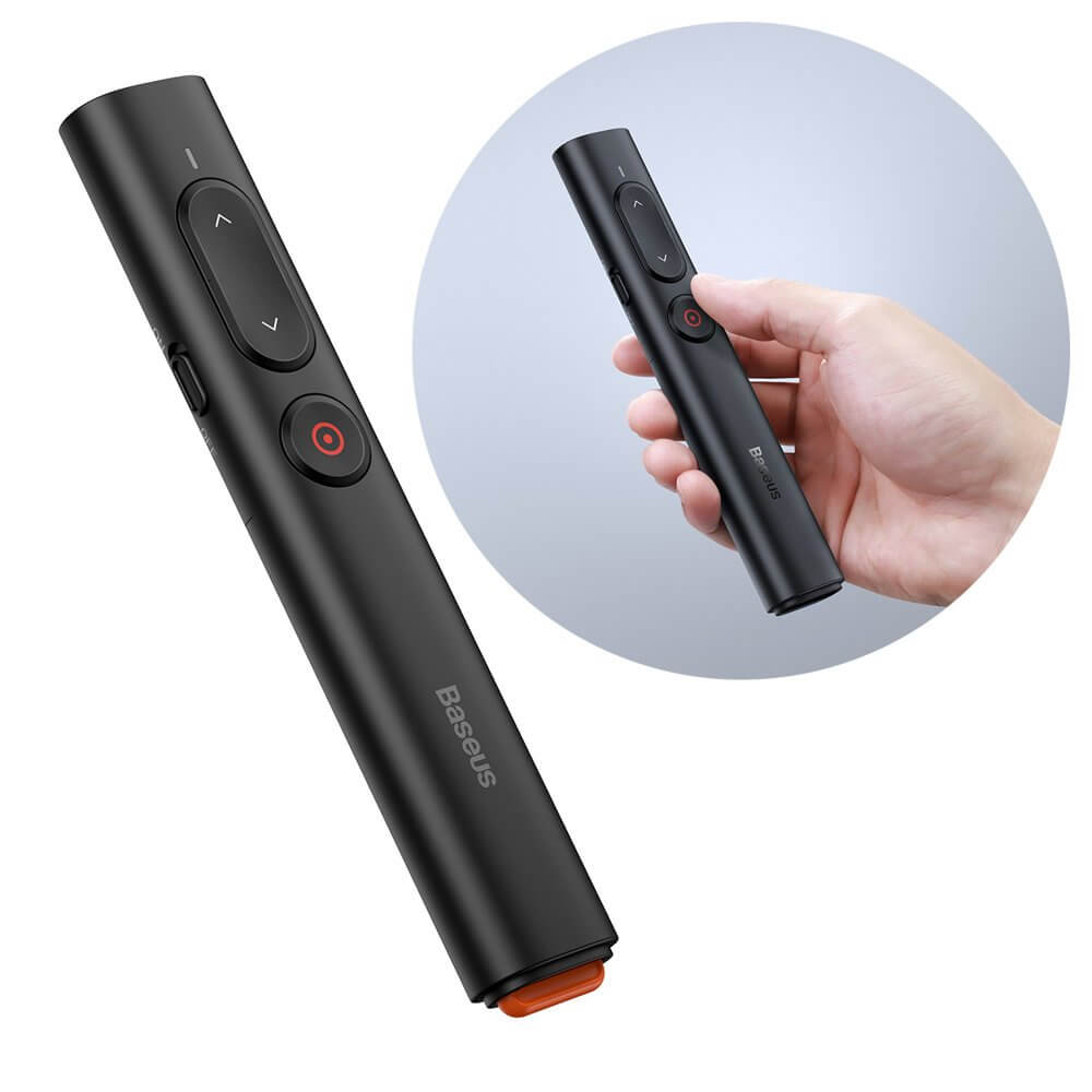 UTGTT - Baseus laser pointer fjrrkontroll PC Svart