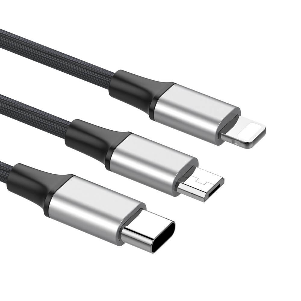 BASEUS
Baseus Rapid micro USB/lightning/USB Type C 1,2 m Silver