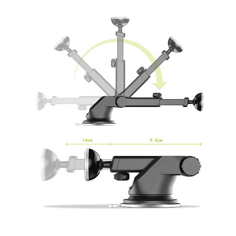 BASEUS
Baseus Solid Series Telescopic magnetisk Bilhållare Silver