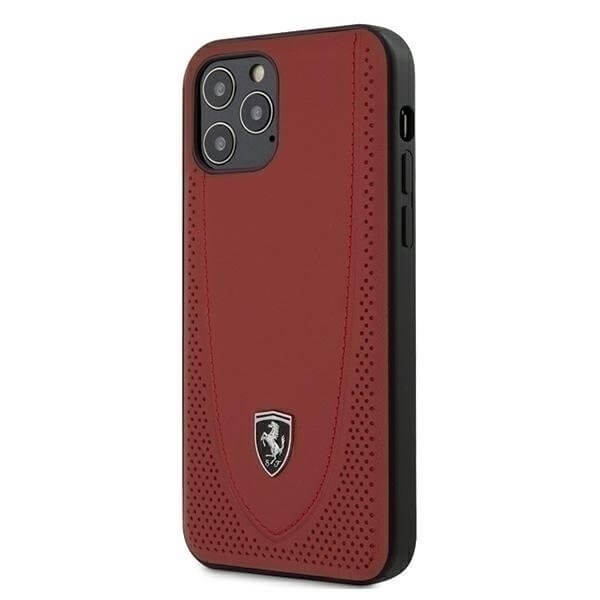 Ferrari - Ferrari Case iPhone 12 & 12 Pro Skal Off Track Perforated Röd