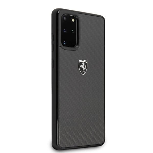 Ferrari - Ferrari Skal Samsung Galaxy S20 Plus Carbon Heritage - Svart