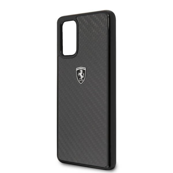 Ferrari - Ferrari Skal Samsung Galaxy S20 Plus Carbon Heritage - Svart