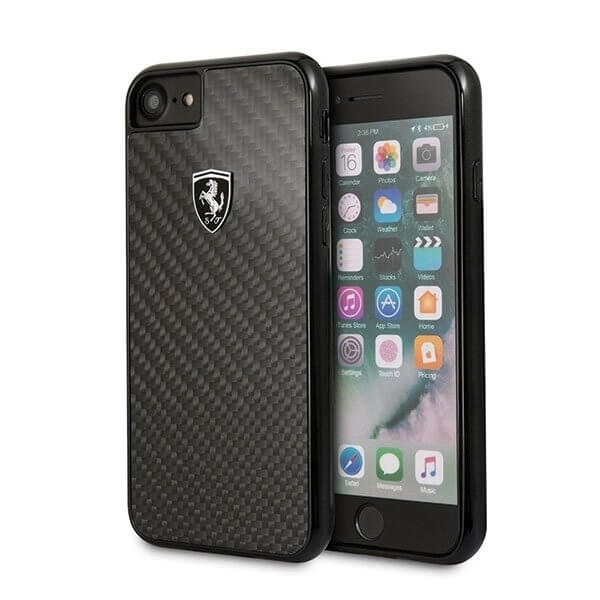 UTGATT1 - Ferrari Skal iPhone 7/8/SE 2020 Carbon Heritage - Svart