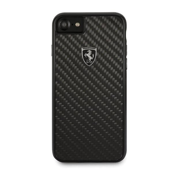 Ferrari - Ferrari Skal iPhone 7/8/SE 2020 Carbon Heritage - Svart