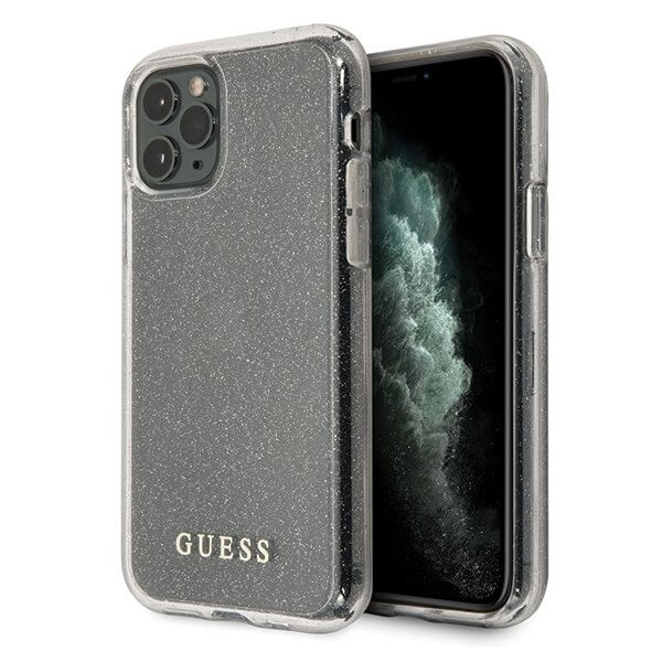Guess - Guess iPhone 11 Pro skal Glitter Silver