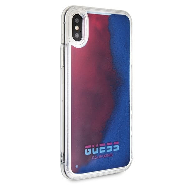 Guess - Guess skal iPhone X/Xs California Glow in the dark Röd