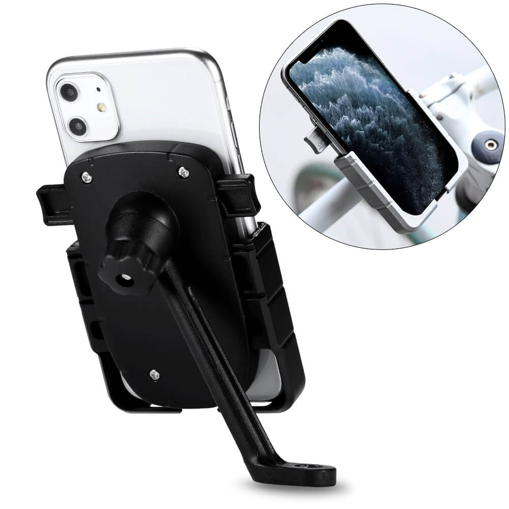Hurtel
Justerbar telefon cykelhållare Rearview spegel Svart