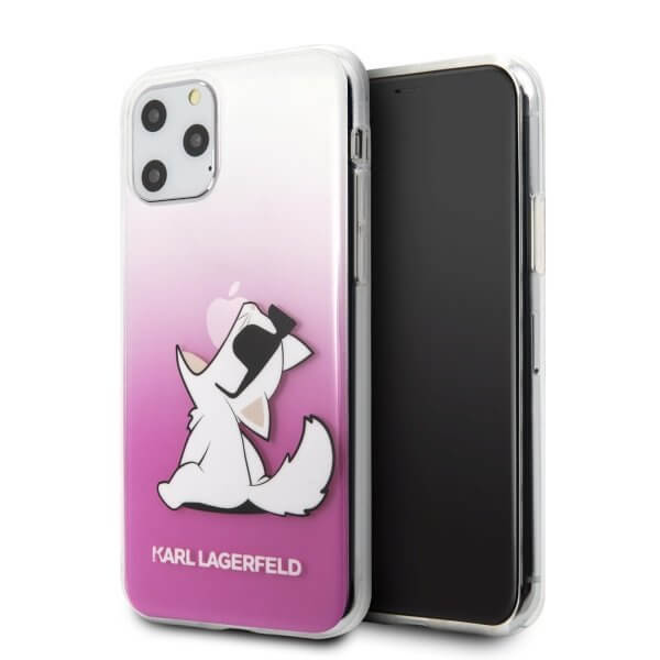 KARL LAGERFELD - Karl Lagerfeld Skal iPhone 11 Pro Max Choupette Fun - Rosa
