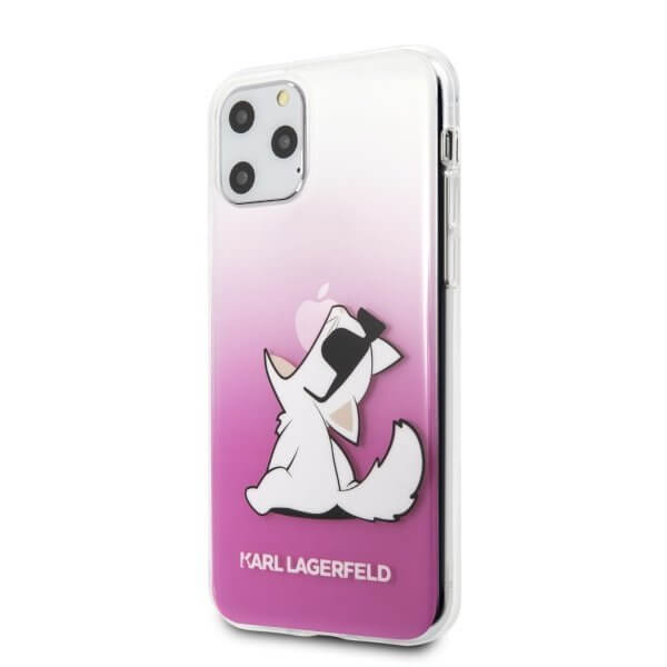 KARL LAGERFELD - Karl Lagerfeld Skal iPhone 11 Pro Max Choupette Fun - Rosa