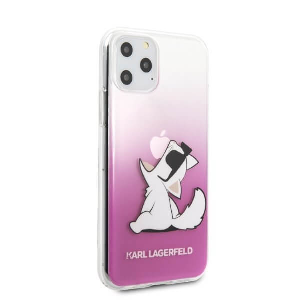 KARL LAGERFELD - Karl Lagerfeld Skal iPhone 11 Pro Max Choupette Fun - Rosa